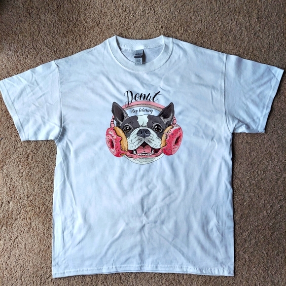Donut Dog Gildan Size Large T Shirt - Picture 1 of 2